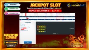 MAHASLOT JACKPOT SLOT LUCKY DRAGON Rp. 6.000.000,- LUNAS